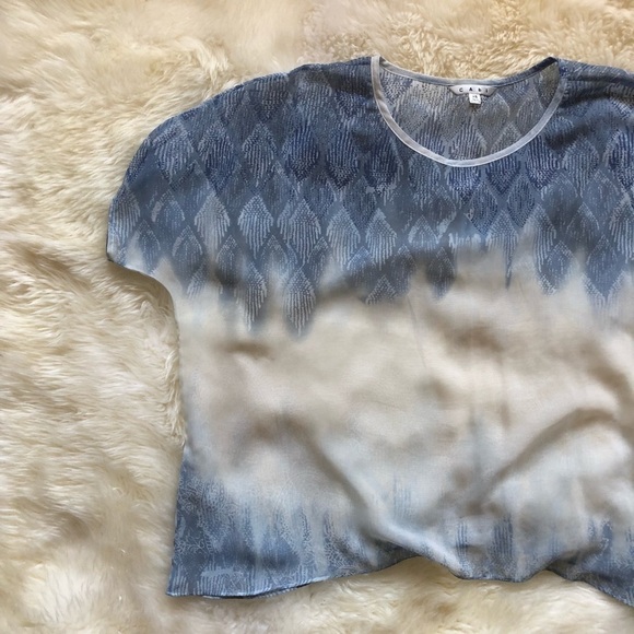 Cabi Sheer Ombre Fade Out Dolman Sleeve Top 781 XS - Picture 4 of 8